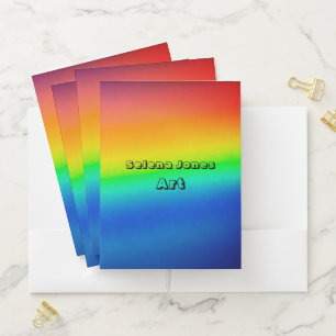Natural Rainbow Pocket Folder