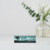 Natural Reiki Master and Yoga Mediation instructor Mini Business Card (Standing Front)