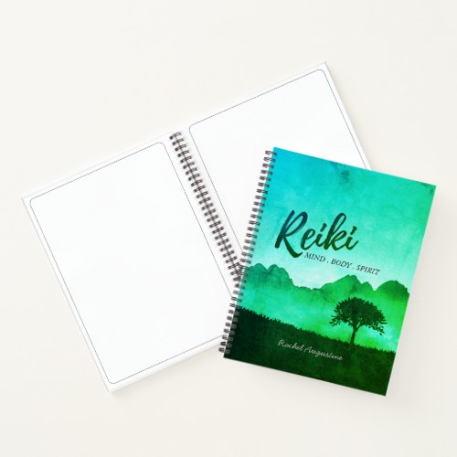 Natural Reiki Master Yoga Mediation instructor Notebook