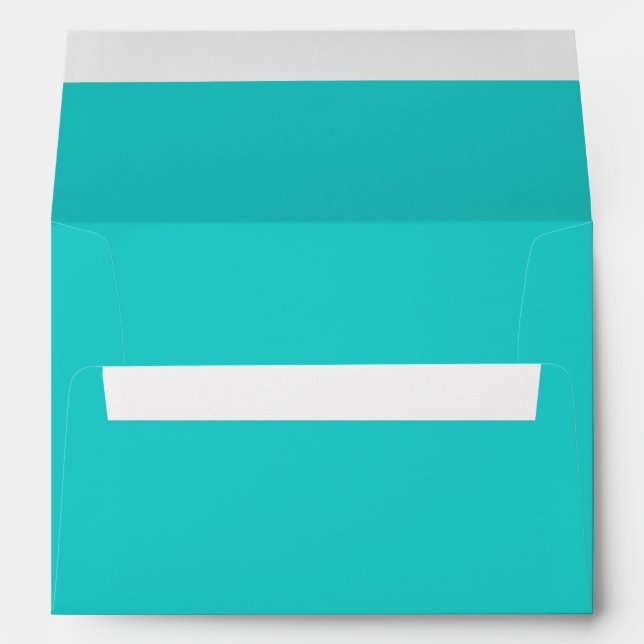 Natural Robin's Egg Blue Color Envelope (Back (Bottom))