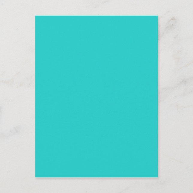 Natural Robin's Egg Blue Color Postcard (Front)