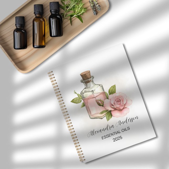Natural Rose Essential Oils Watercolor Floral Planner (Natural Rose Essential Oils Watercolor Floral Planner)