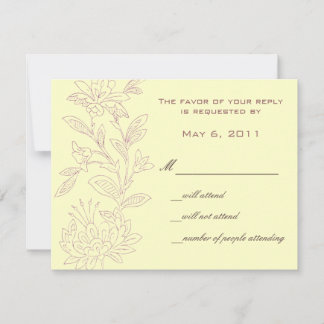 Natural/Rose Save the Date RSVP Card