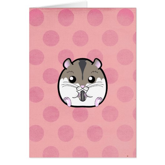 Natural Russian Dwarf Hamster Cards (Front)