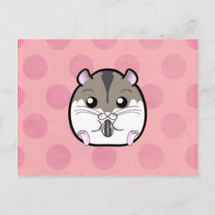 Natural Russian Dwarf Hamster Postcard