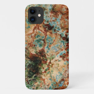 Natural Rust and Turquoise Stone iPhone 11 Case