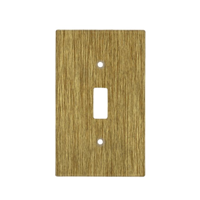 Natural Rustic Grainy Wood Background Light Switch Cover (Front)