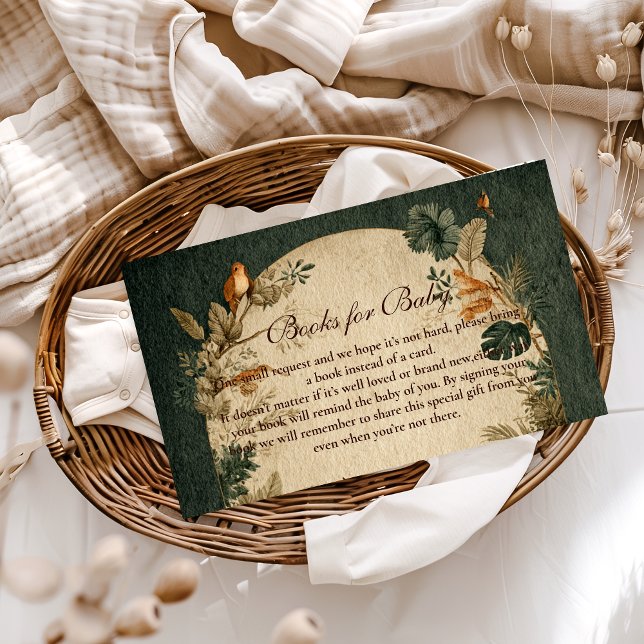 Natural Safari Leaves Books For Baby Enclosure Card (Creator Uploaded)