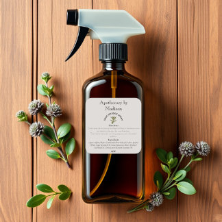 Natural | Sage Smudge Spray Bottle Labels