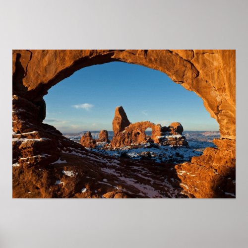 Natural Sandstone Arch Landscape Poster