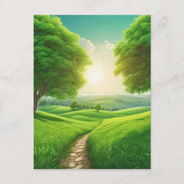 Natural scenic panoramas are one of the best thing postcard (Front)