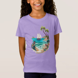 natural seen print T shirts