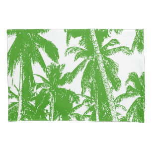 Natural Silhouette of Palm Trees Design Pillow Case
