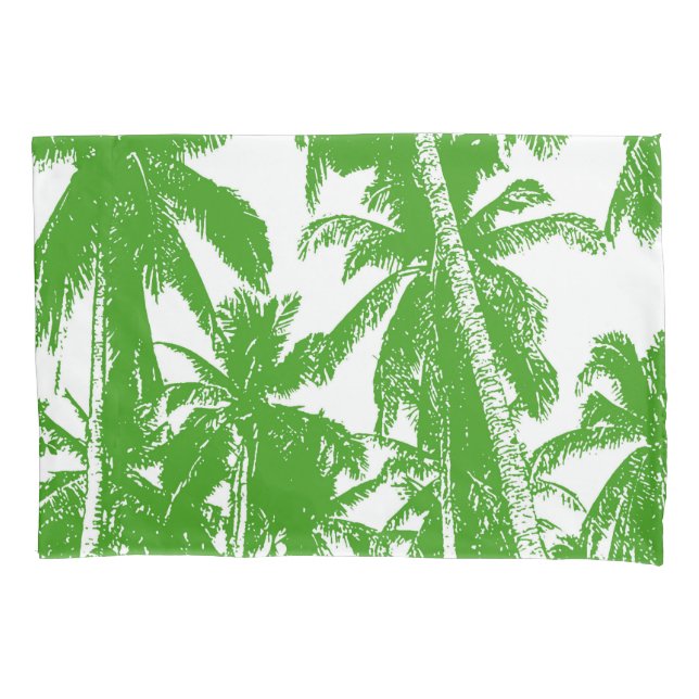 Natural Silhouette of Palm Trees Design Pillow Case (Front)
