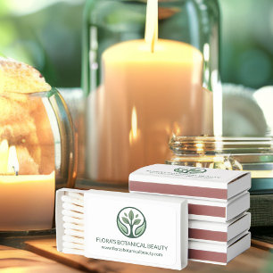 Natural Skincare Green Plant Beauty Products Spa Matchboxes