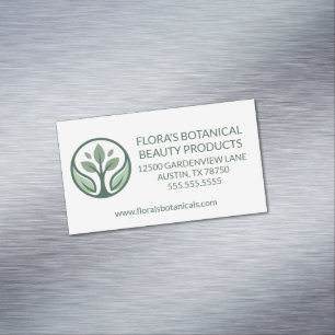 Natural Skincare Salon & Spa Beauty Products Business Card Magnet