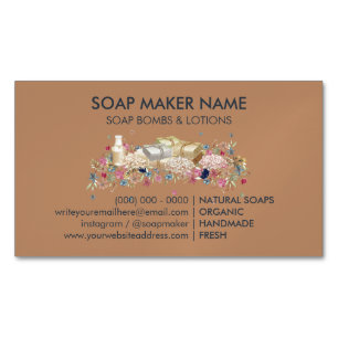 Natural Soap Business Card Magnet