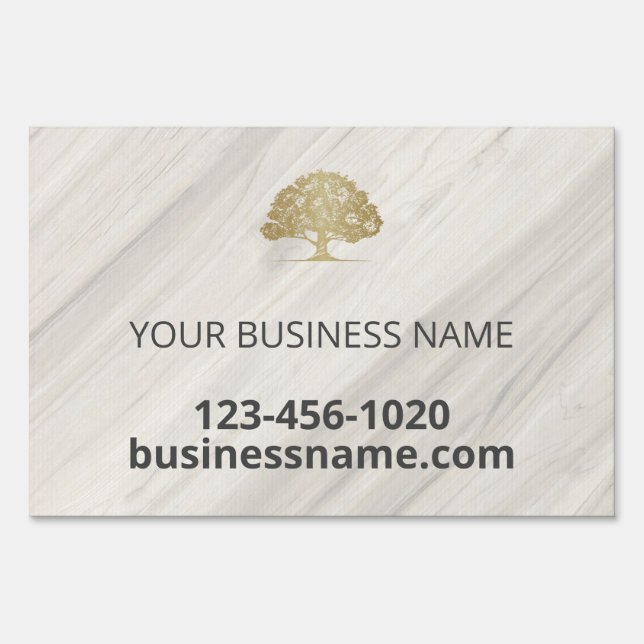 Natural Spa Business Yard Sign (Front)