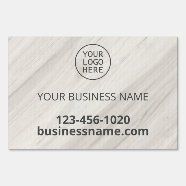 Natural Spa Business Yard Sign (Front)