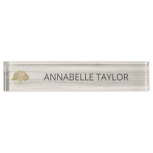 Natural Spa Desk Name Plate