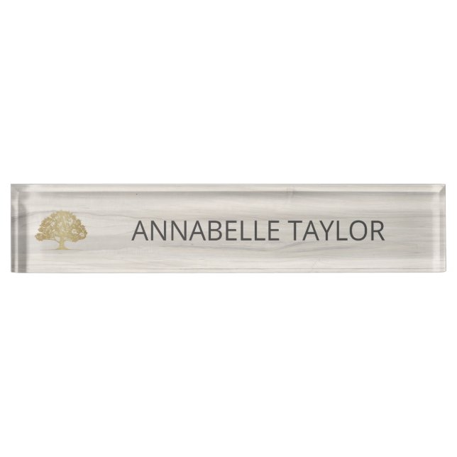 Natural Spa Desk Name Plate (Front)