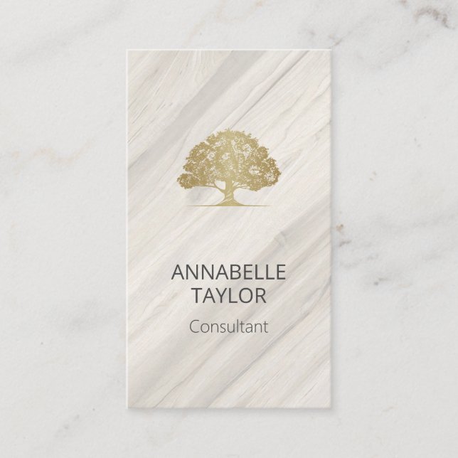 Natural Spa Name Business Card (Front)