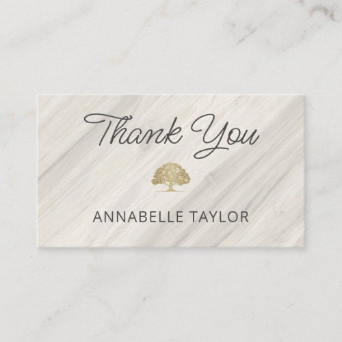 Natural Spa Name Thank You Discount Card