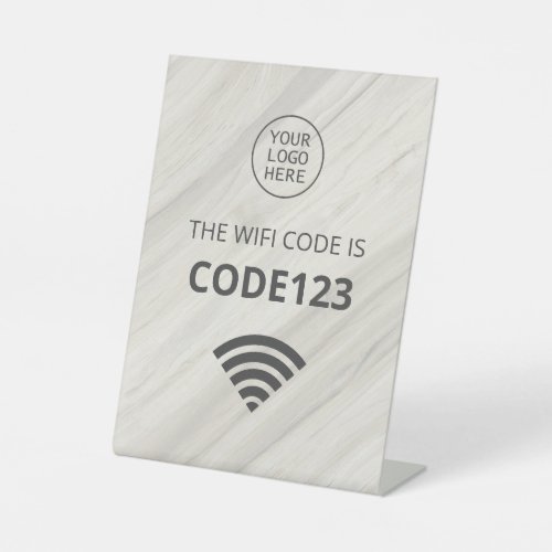 Natural Spa Wifi Code QR Pedestal Sign