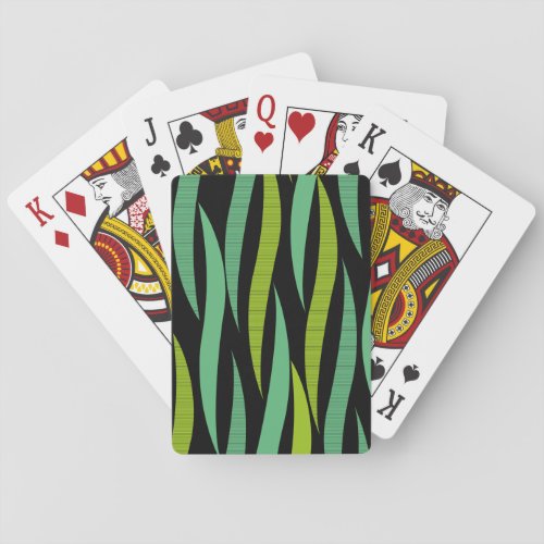 Natural Spring Foliage Green Grass Poker Cards