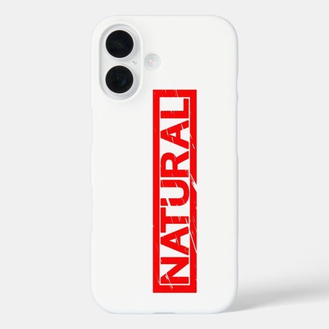Natural Stamp Case-Mate iPhone Case (Back)