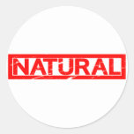 Natural Stamp Classic Round Sticker