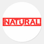 Natural Stamp Classic Round Sticker