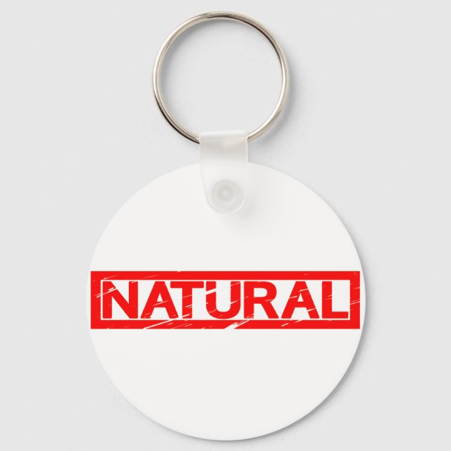 Natural Stamp Keychain (Front)
