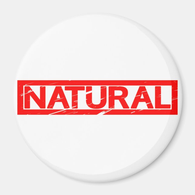Natural Stamp Magnet (Front)