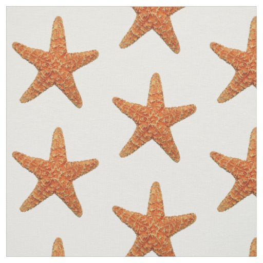 Natural Starfish Photo Fabric