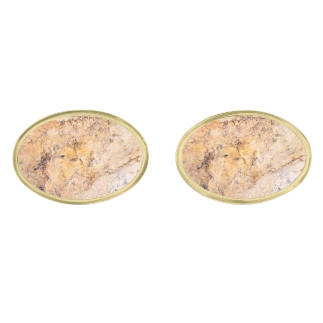 Natural Stone Pattern Cufflinks (Front)