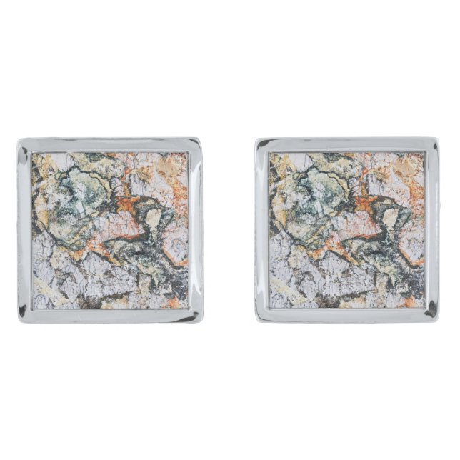 Natural Stone Pattern Cufflinks (Front)
