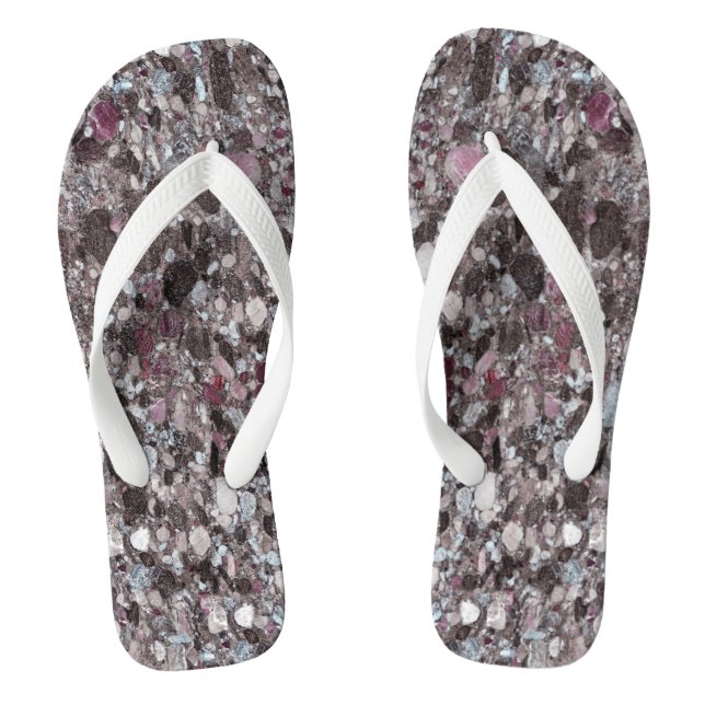 Natural Stone Pattern Flip Flops (Footbed)