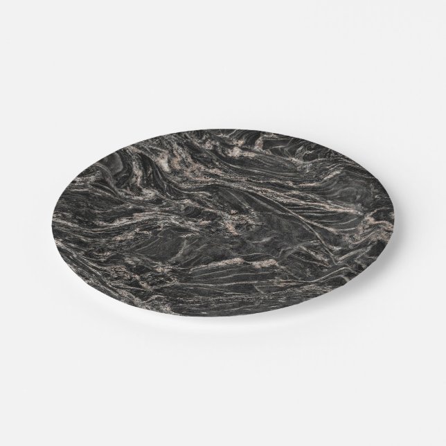 Natural Stone Pattern Paper Plates (Angled)