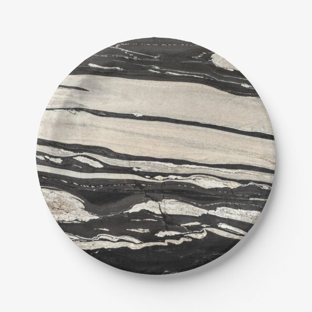 Natural Stone Pattern Paper Plates (Front)