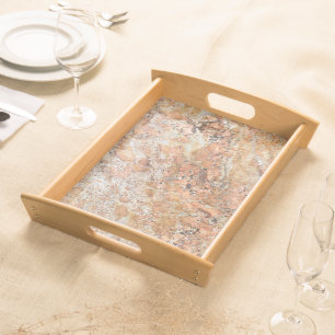 Natural Stone Pattern Serving Tray