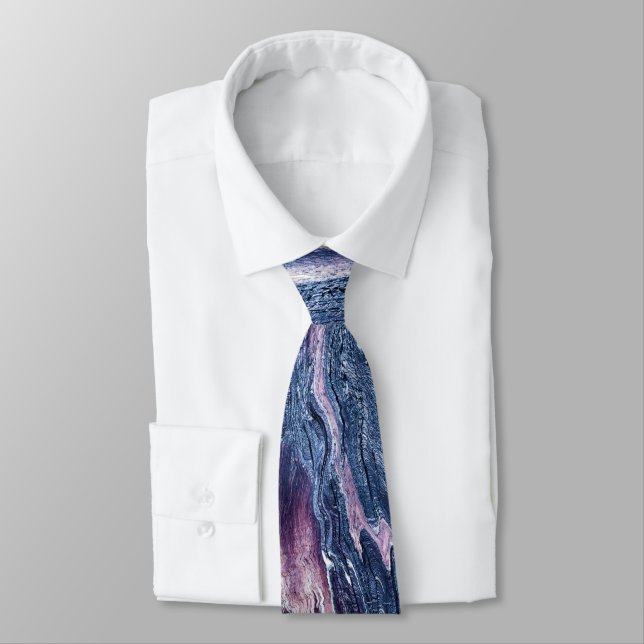 Natural Stone Pattern Tie (Tied)