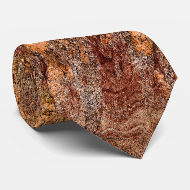 Natural Stone Pattern Tie (Rolled)