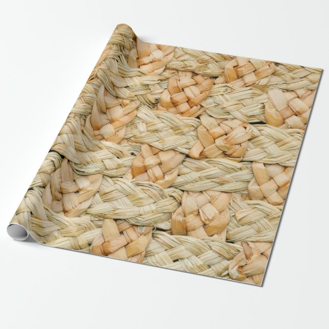 natural straw texture  wrapping paper (Unrolled)