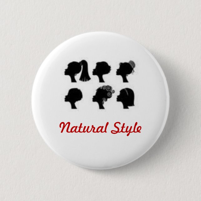 Natural Style Pinback Button (Front)