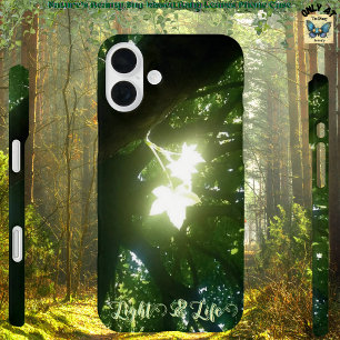 Natural Sunlight Through Baby Leaves on Maple Tree iPhone 16 Plus Case