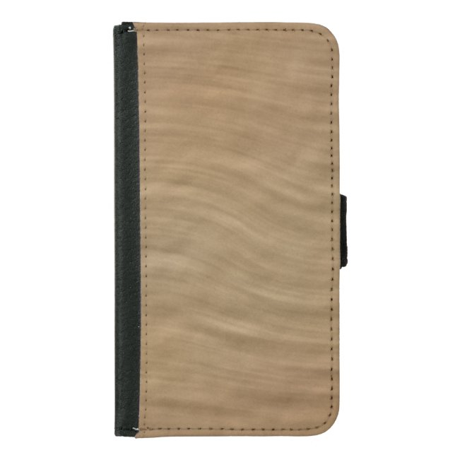 Natural Tan Sandstone Look Background Samsung Galaxy Wallet Case (Front)