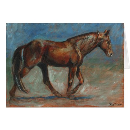 &quot;Natural Tennessee Walking Horse&quot; Card