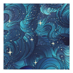Natural texture. Decorative hand drawn doodle orna Faux Canvas Print