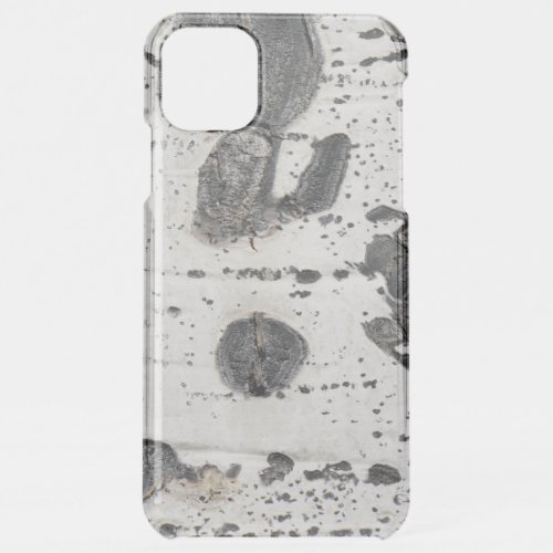 Natural Textured Tree Bark Photo  Quaking Aspen iPhone 11 Pro Max Case